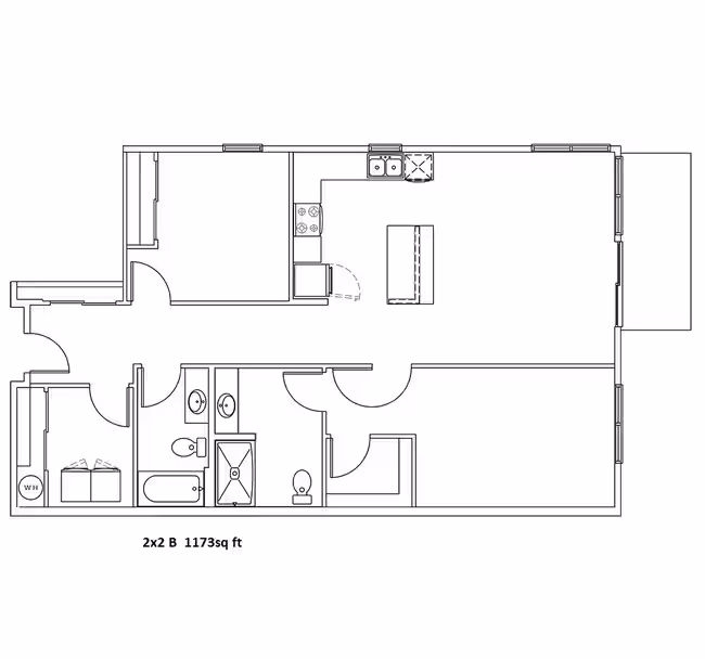 2x2 A D302 floor plan